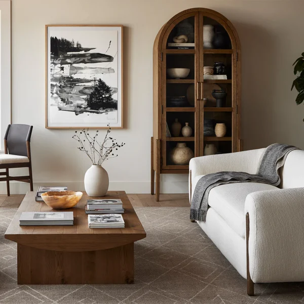 Grandeur Glass Oak Vitrin - Görsel 3
